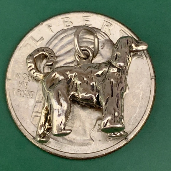 .925 Afghan Dog Sterling Silver Jewelry Charm #show dog #dog - Picture 3 of 3